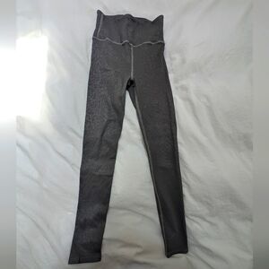ONA Shimmering Gray Hi Waist Leggings Medium
